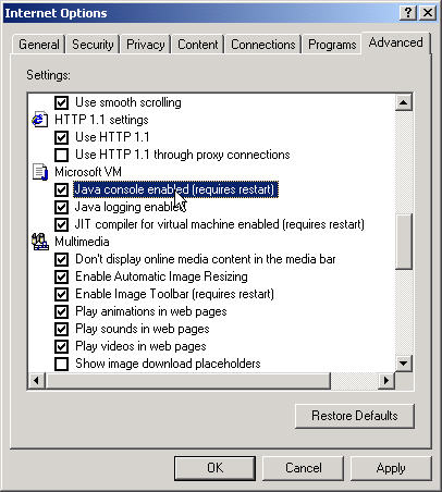 BNSF Mainframe Emulator v6.6.4 -> Help -> Java Logging