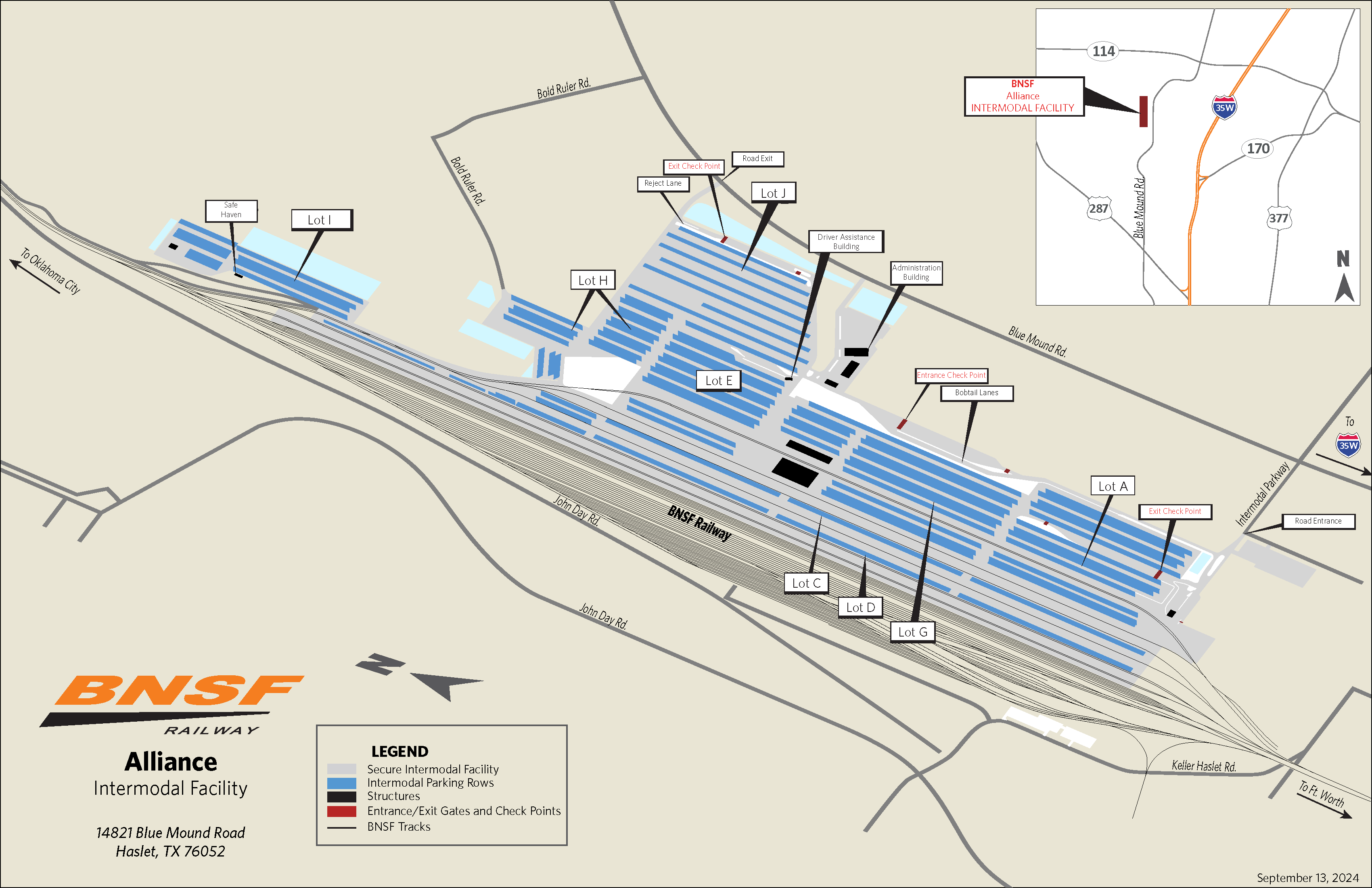 Alliance Intermodal Map