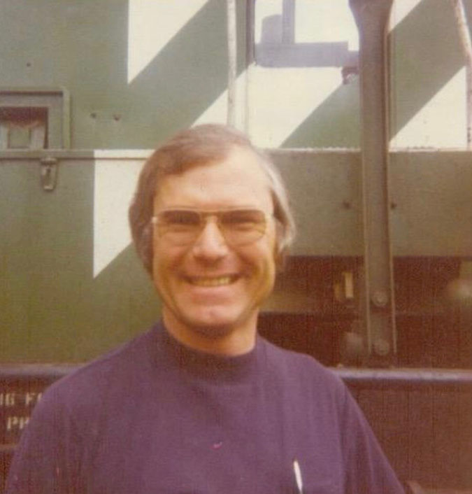 Hill at work in the mid-1970s