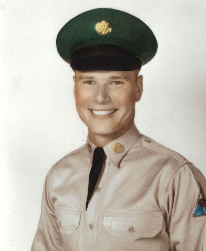 Hill during his Army years