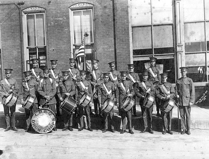 The Hannibal shops Liberty Drum Corps circa 1917