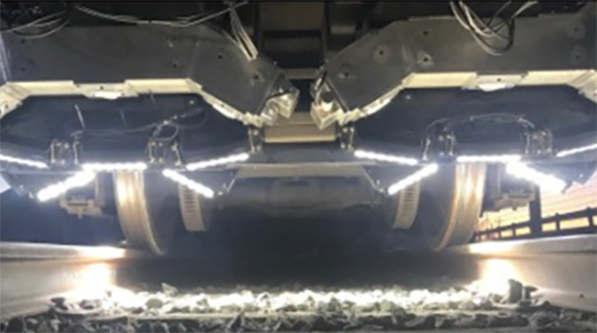 THOR system in action beneath a geometry car THOR system in action beneath a geometry car