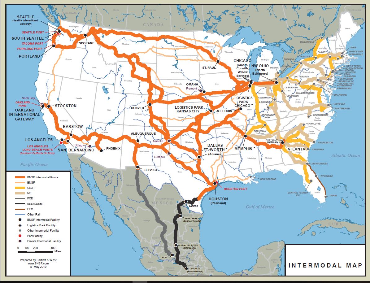 Via Rail System Map